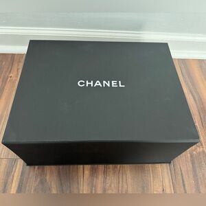 Empty Chanel Black handbag Magnetic Box with booklet 15x11x6.5 inches